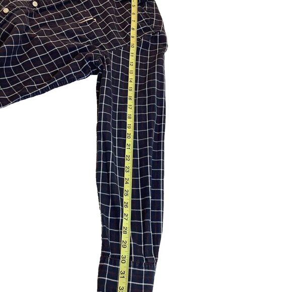 Tommy Hilfiger Blue Checks Long Sleeve Button Up Cotton Shirt Mens Size Small - Picture 6 of 8